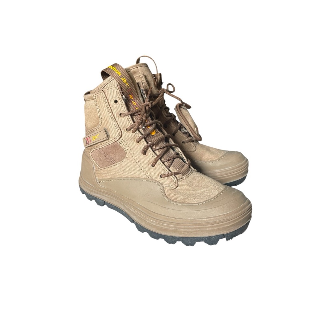 Women's Tan Tactical Lace-Up Boots